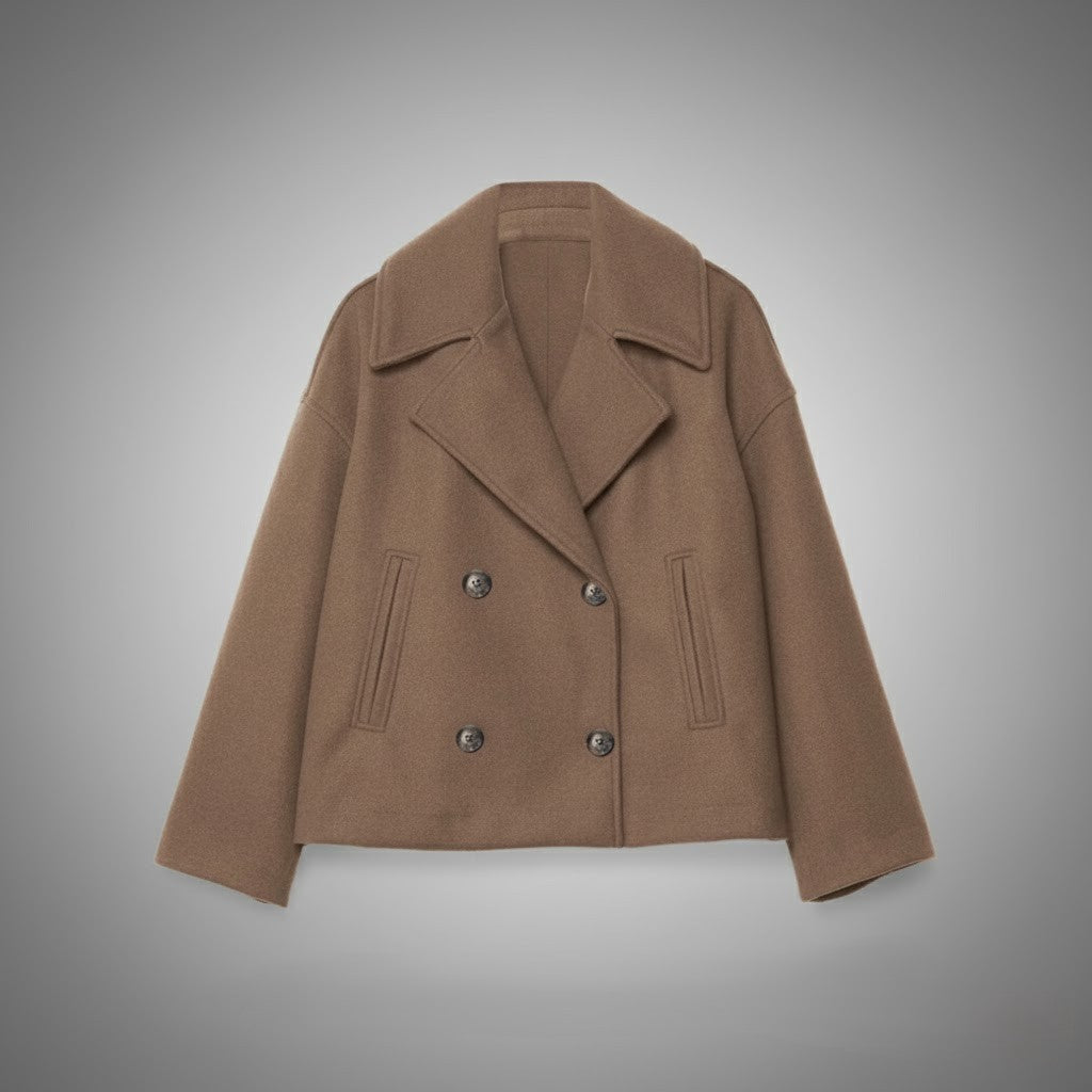 Tamara | Damen Moderne Jacke im Zweireiher-Look