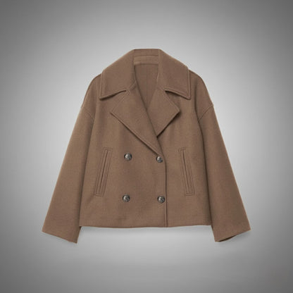 Tamara | Damen Moderne Jacke im Zweireiher-Look