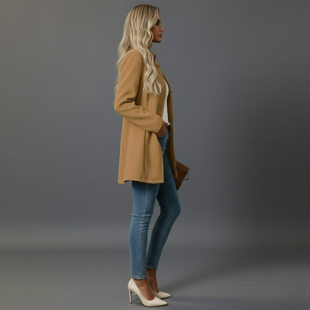 Lara | Damen Wintermantel Mit Knöpfen