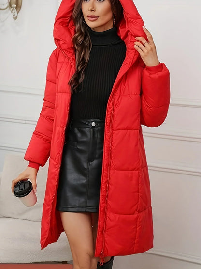 Sabine | Damen Warmer Kapuzen Puffermantel für den Winter