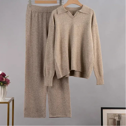 Leonie | Damen Gemütliches Winter Relaxed Strick Set