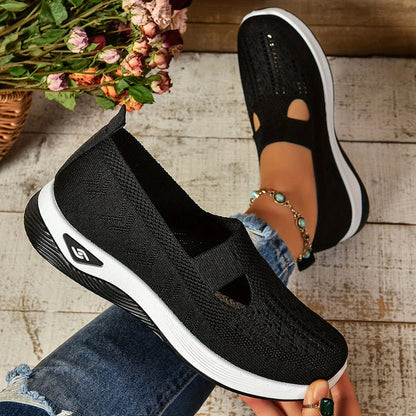 Edith | Damen Sommer Slip-On Freizeitschuhe