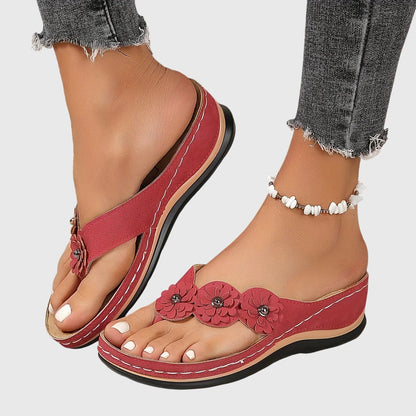 Lara | Damen Trendige Lässige Slip-On Sandalen