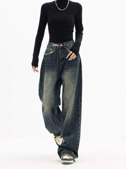 Carolin | Damen Jeans im Urban-Look mit lockerer Passform
