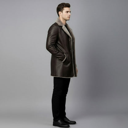 Moritz | Herren Winter Lederjacke Mit Warmer Fellfütterung