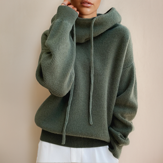 Michaela | Damen Winter Pullover mit Schalkragen