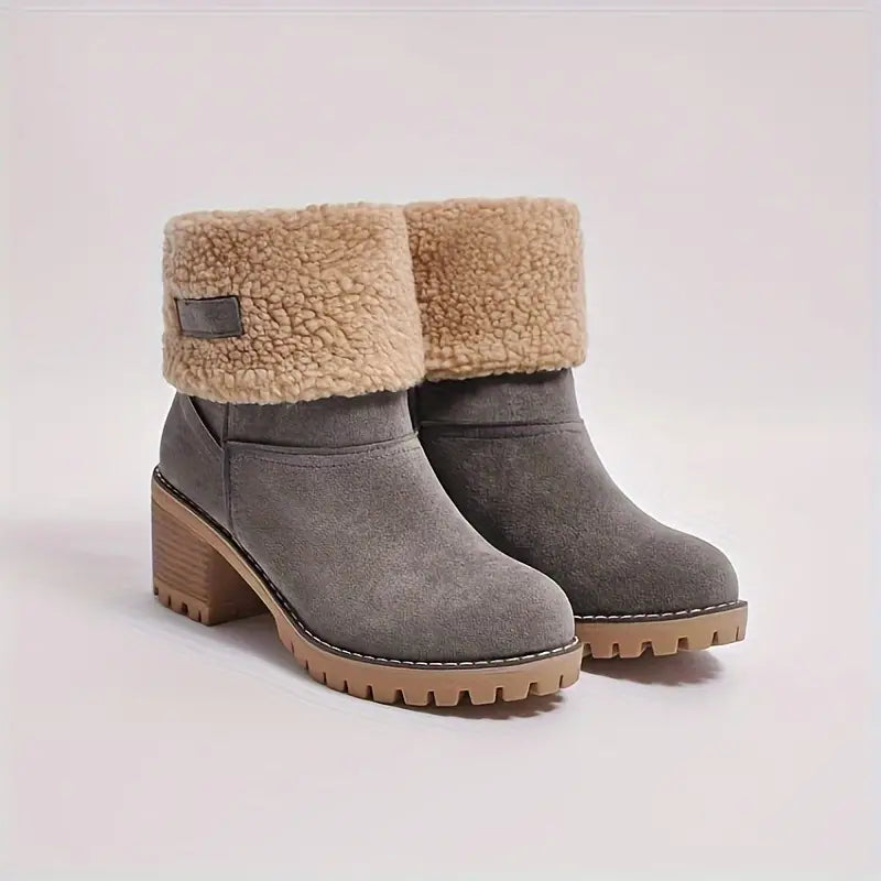 Anke | Damen Winterstiefel mit Kunstfellmanschette
