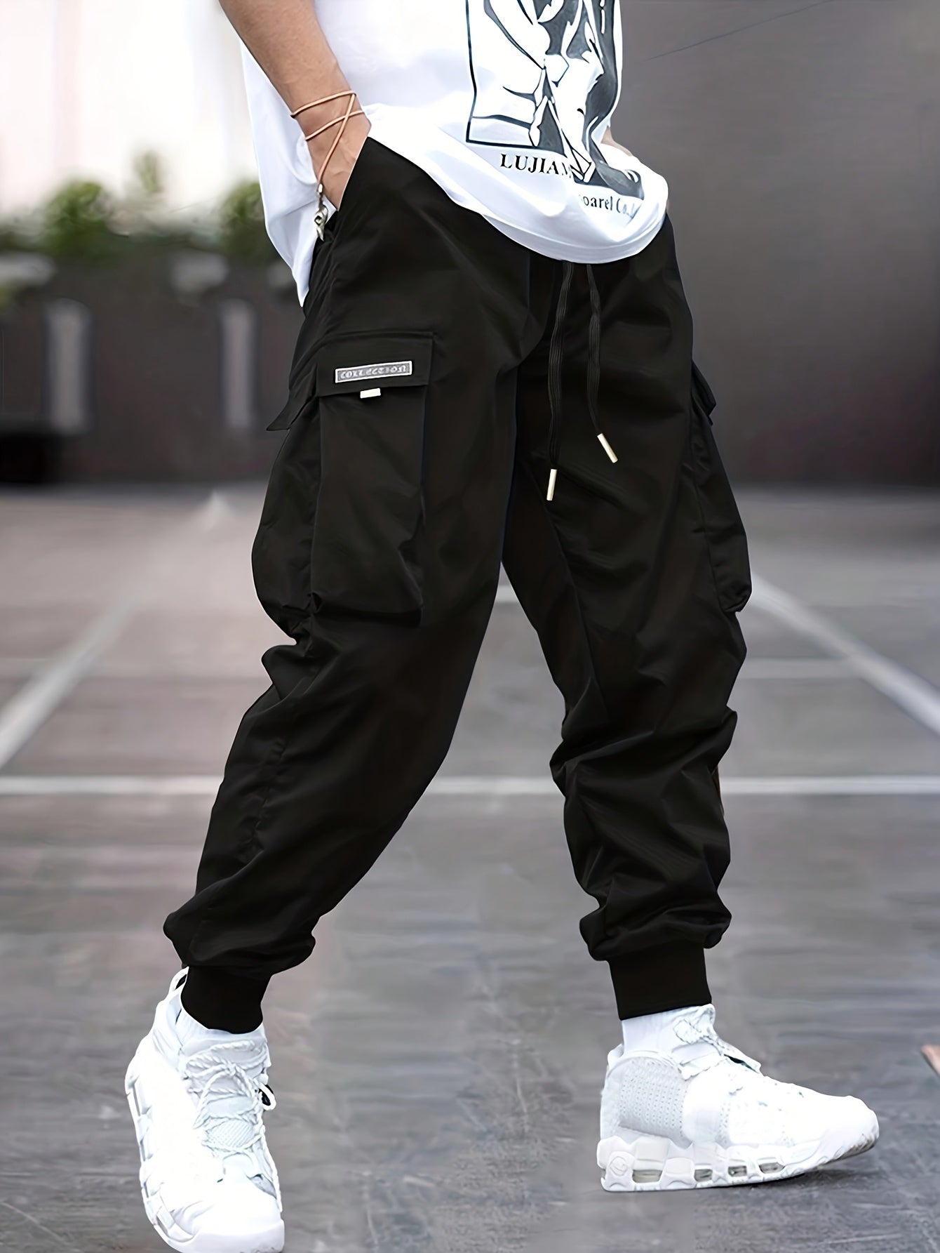 Uwe | Herren Jogger-Hose mit modischen Utility-Taschen