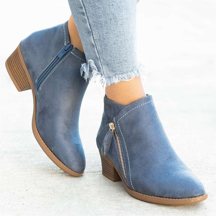 Viola | Damen Winter Stiefeletten mit Reißverschluss