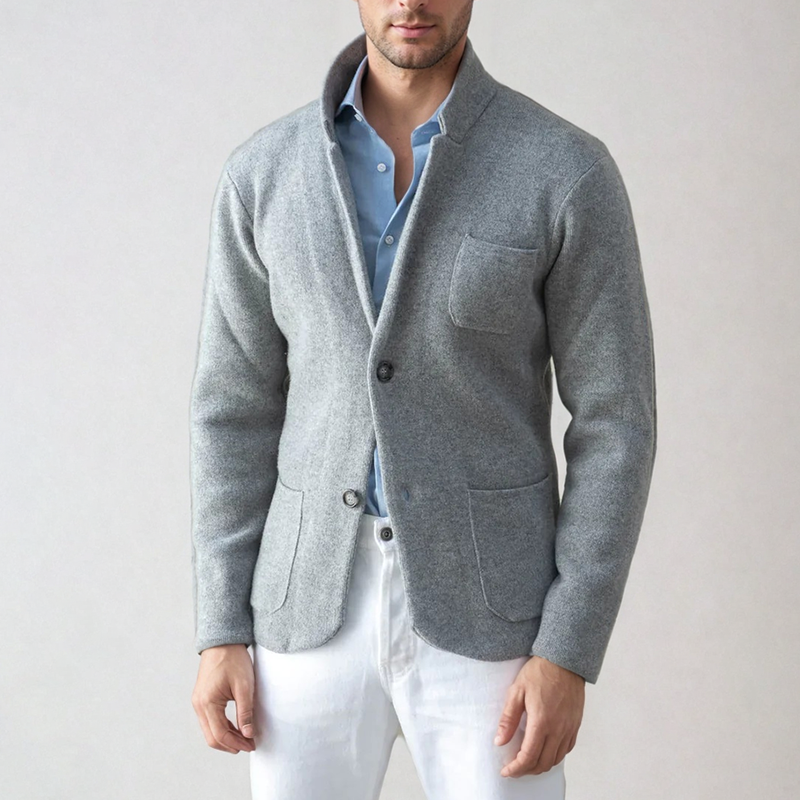Emil | Herren Strickblazer mit Weicher Struktur im Smart-Casual-Stil