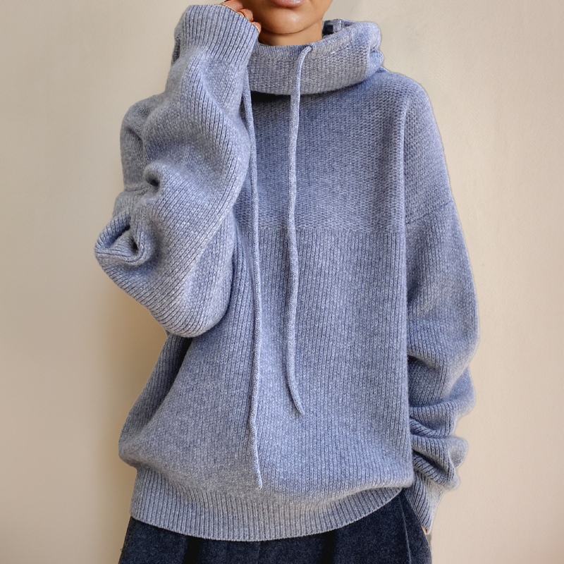 Michaela | Damen Winter Pullover mit Schalkragen