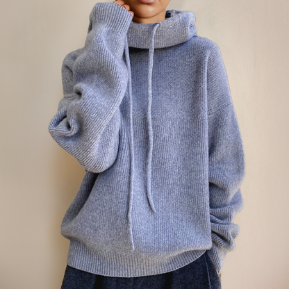 Michaela | Damen Winter Pullover mit Schalkragen
