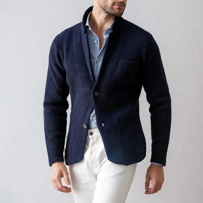 Emil | Herren Strickblazer mit Weicher Struktur im Smart-Casual-Stil