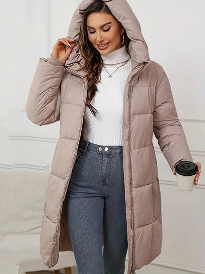 Sabine | Damen Warmer Kapuzen Puffermantel für den Winter