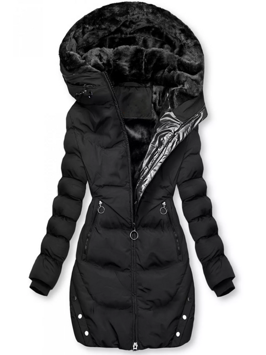 Kerstin | Damen Winter Steppjacke mit Kapuze