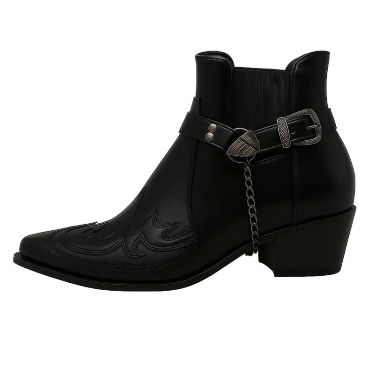 Alexander | Herren Spitz zulaufende Western-Cowboystiefel