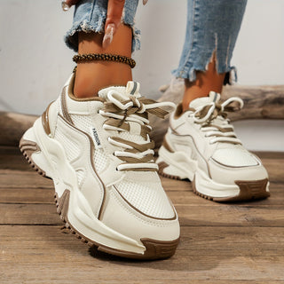Angela | Damen Chunky Sneakers mit Mesh und Gummisohle