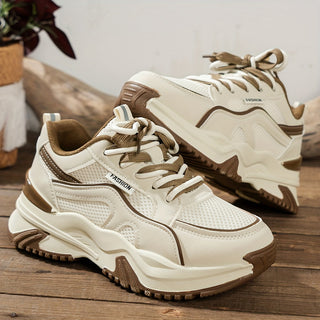Angela | Damen Chunky Sneakers mit Mesh und Gummisohle