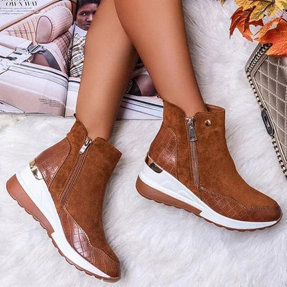 Britta | Damen Winter Stiefeletten mit Reißverschluss