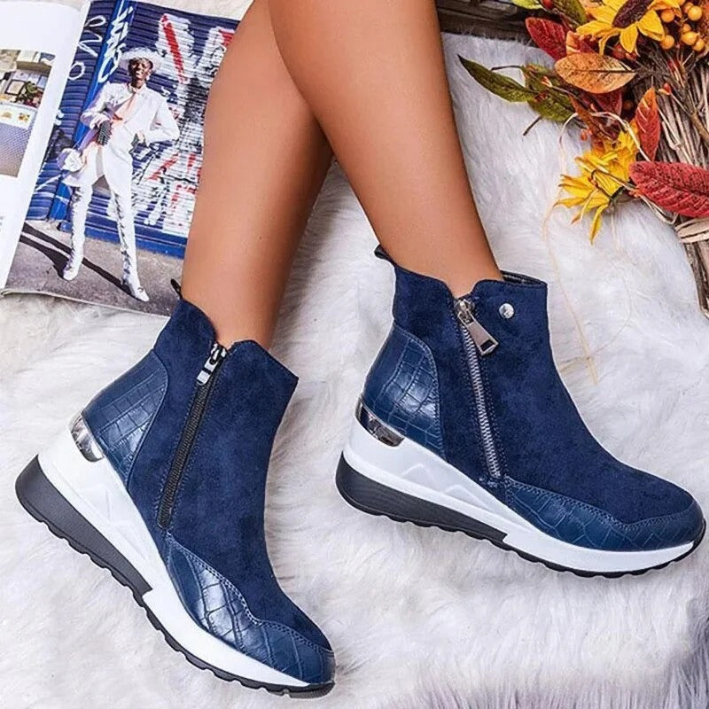 Britta | Damen Winter Stiefeletten mit Reißverschluss
