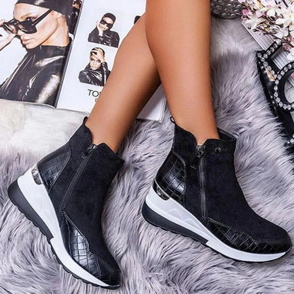 Britta | Damen Winter Stiefeletten mit Reißverschluss