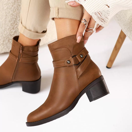 Britta | Damen Winter Stiefelette mit Absatz