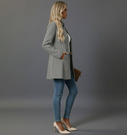 Lara | Damen Wintermantel Mit Knöpfen