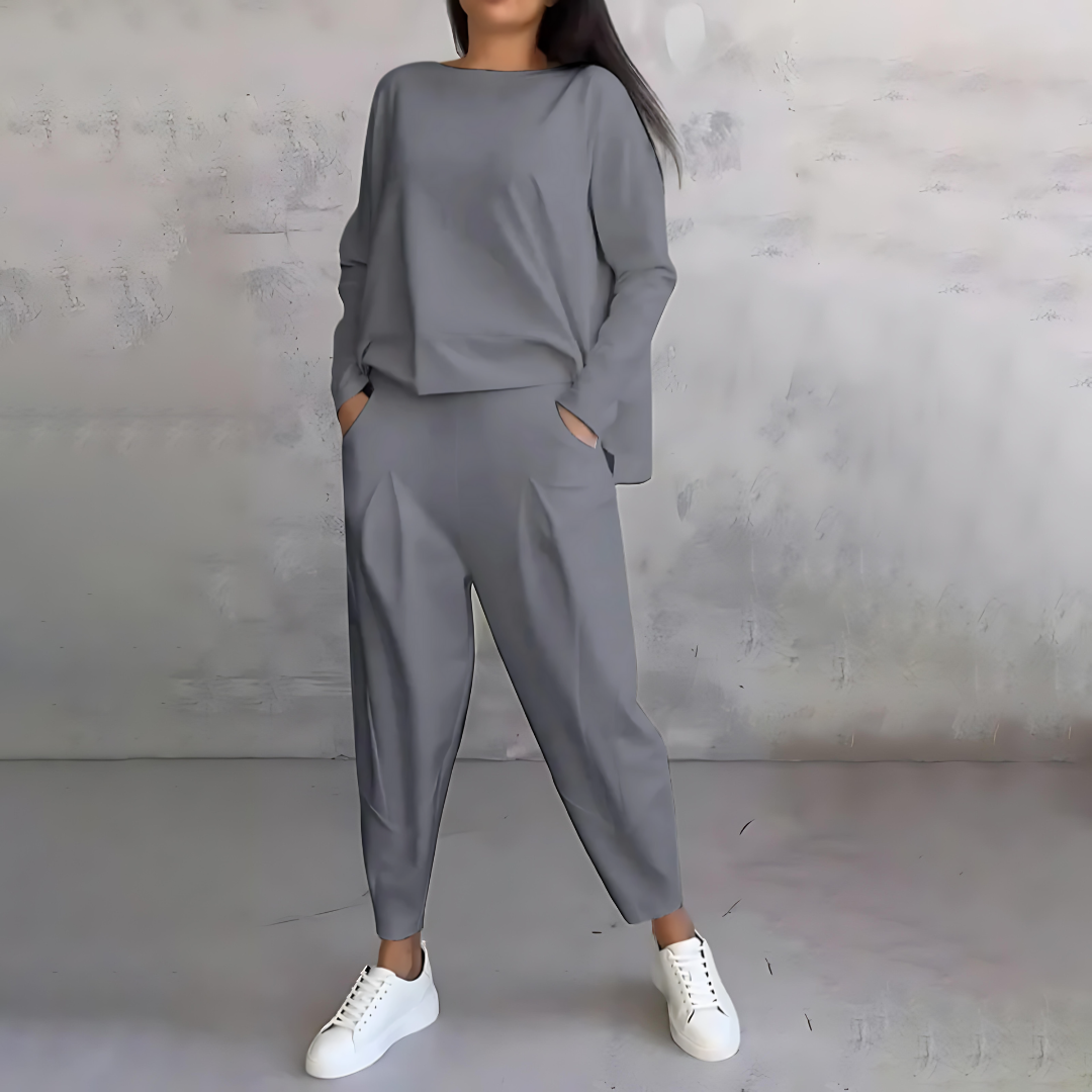 Viola | Damen Lässiges Zweiteiliges Set mit lockerer Passform