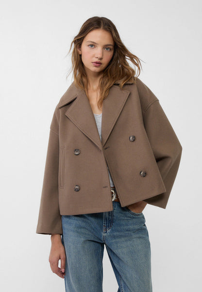 Angela | Klassische Kurzjacke mit Doppelknopfverschluss für Damen