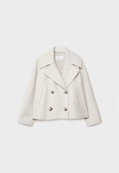 Angela | Klassische Kurzjacke mit Doppelknopfverschluss für Damen