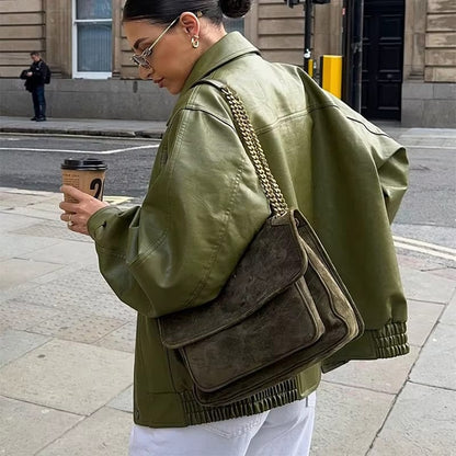 Jasmin | Damen Oversized Jacke Lässiges Winteroutfit