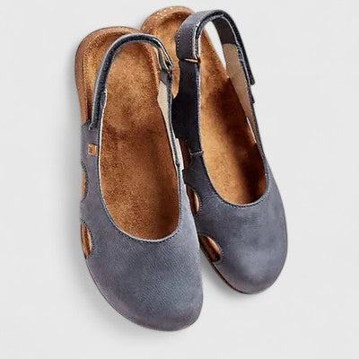 Beatrice | Damen Komfort-Pantoletten mit Schnallenriemen