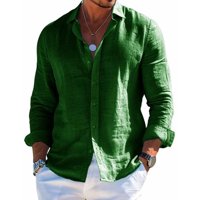 Daniel | Herren Locker Geschnittenes Langarmhemd