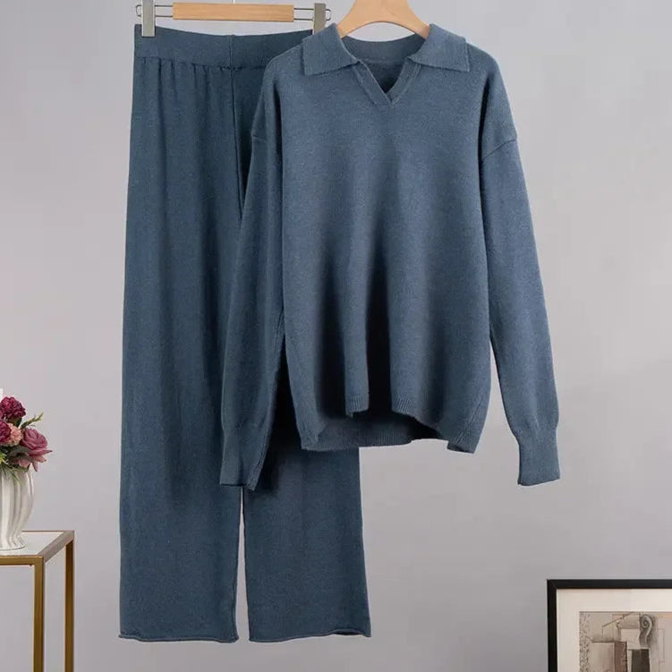 Leonie | Damen Gemütliches Winter Relaxed Strick Set