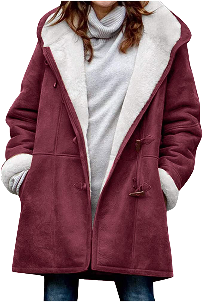 Doris | Damen Kapuzen-Dufflecoat aus Wolle