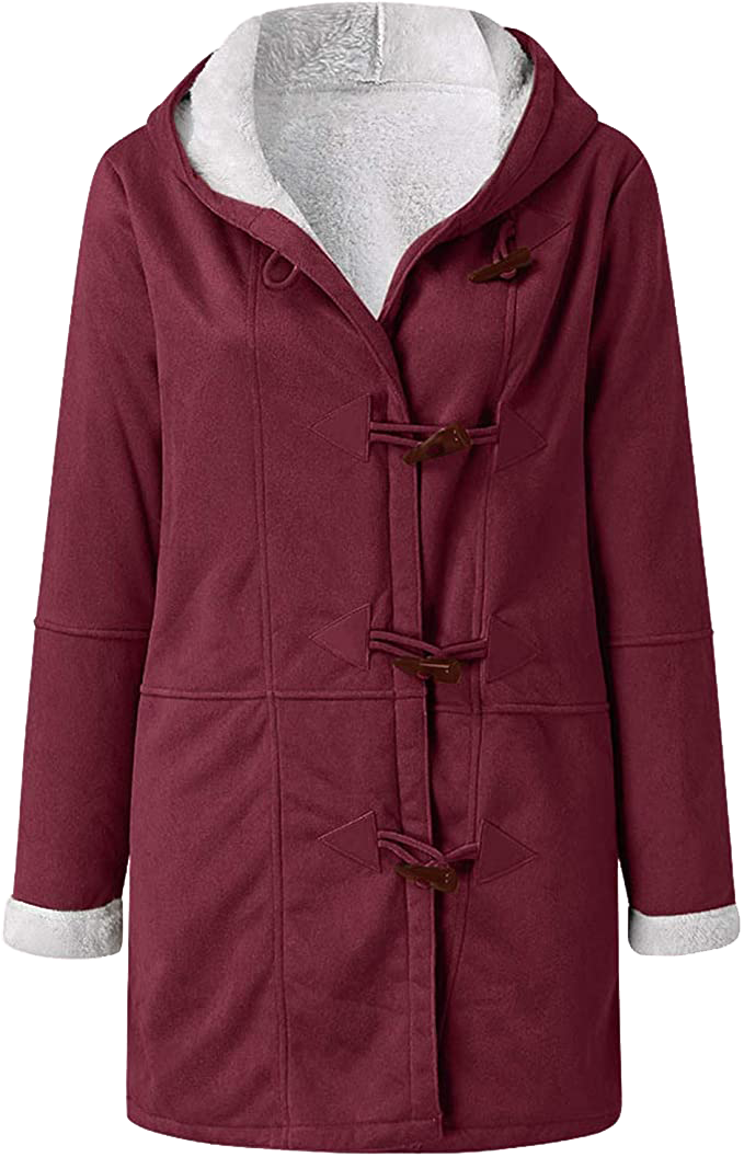 Doris | Damen Kapuzen-Dufflecoat aus Wolle