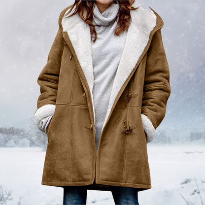 Doris | Damen Kapuzen-Dufflecoat aus Wolle