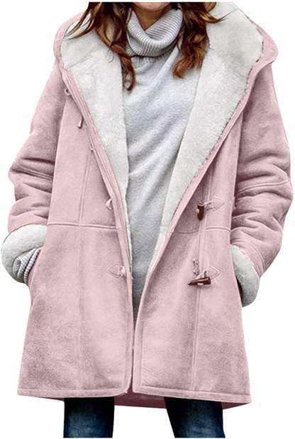 Doris | Damen Kapuzen-Dufflecoat aus Wolle