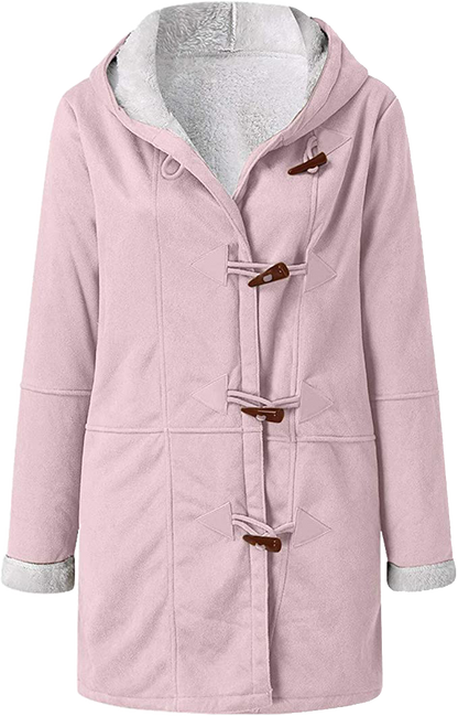 Doris | Damen Kapuzen-Dufflecoat aus Wolle