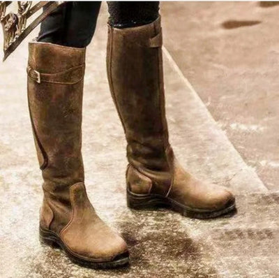 Britta | Damen Winter Reitstiefel kniehoch
