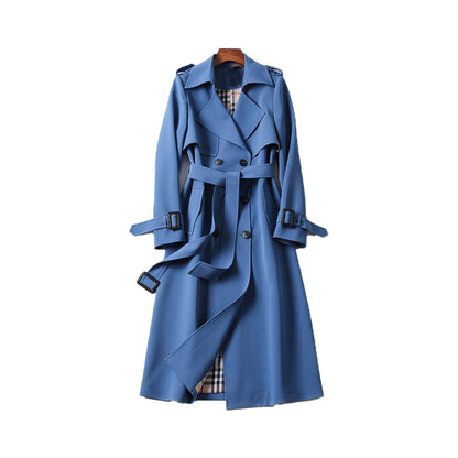 Beatrice | Damen Trenchcoat mit langen Ärmeln und Gürtel