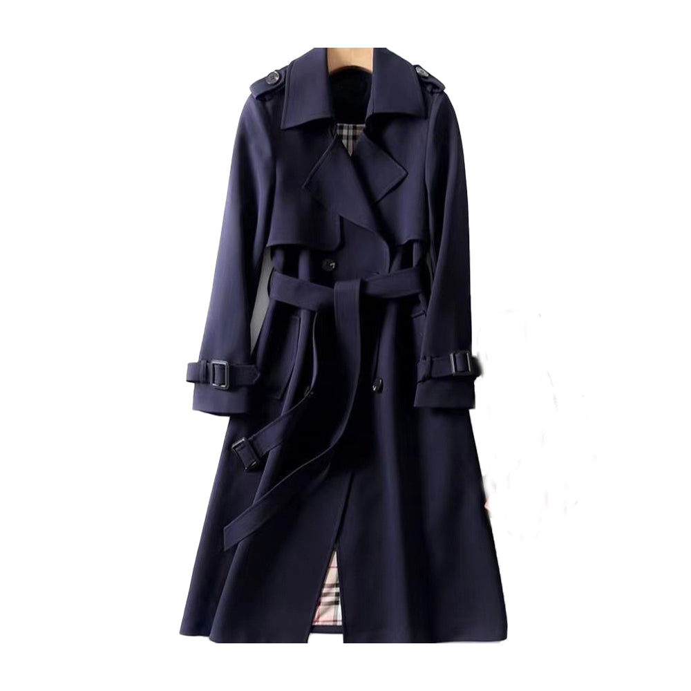 Beatrice | Damen Trenchcoat mit langen Ärmeln und Gürtel