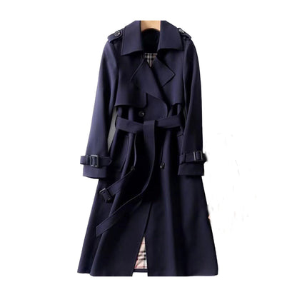 Beatrice | Damen Trenchcoat mit langen Ärmeln und Gürtel