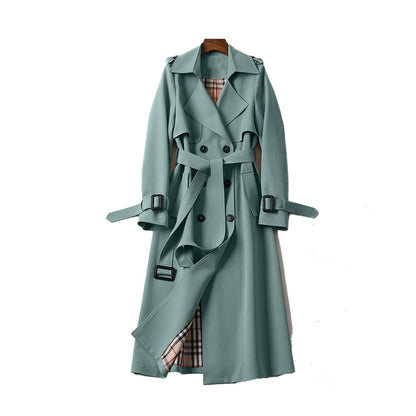 Beatrice | Damen Trenchcoat mit langen Ärmeln und Gürtel