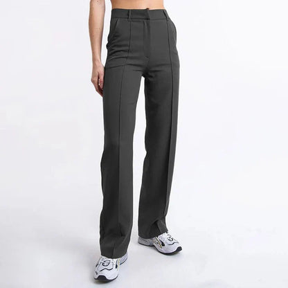 Carolin | Damen Bequeme Winter Gerade-Hosen