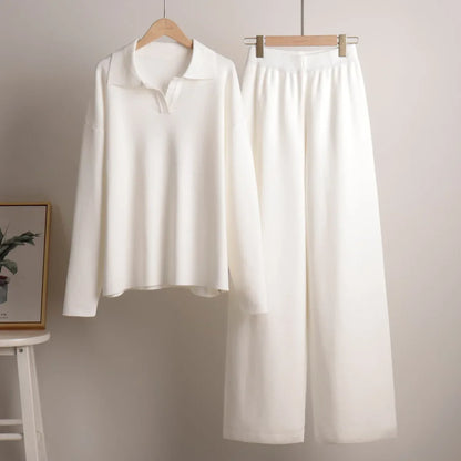 Leonie | Damen Gemütliches Winter Relaxed Strick Set