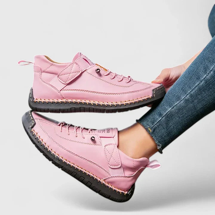 Sabine | Damen Lässige Schnür-Sneaker
