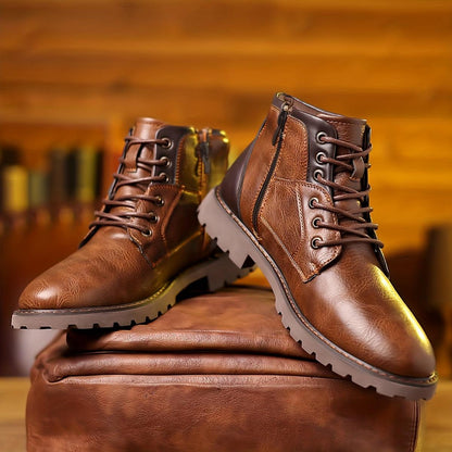 Walter | Herren Winter Schnür-Lederstiefel