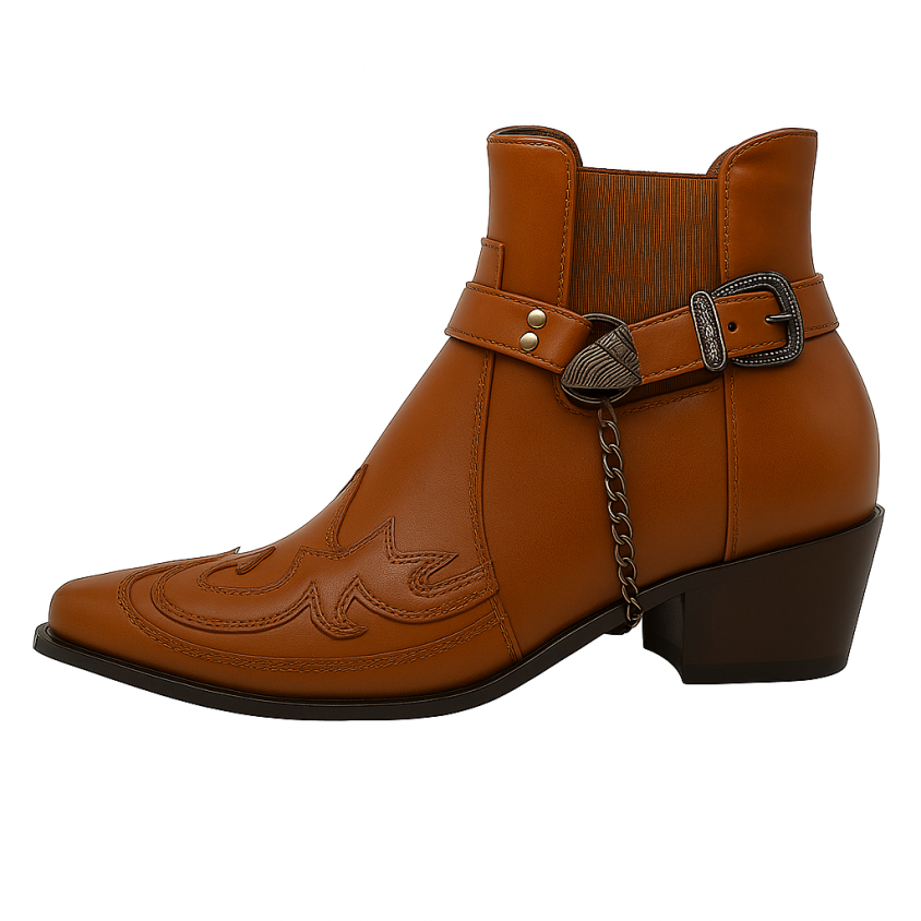 Alexander | Herren Spitz zulaufende Western-Cowboystiefel