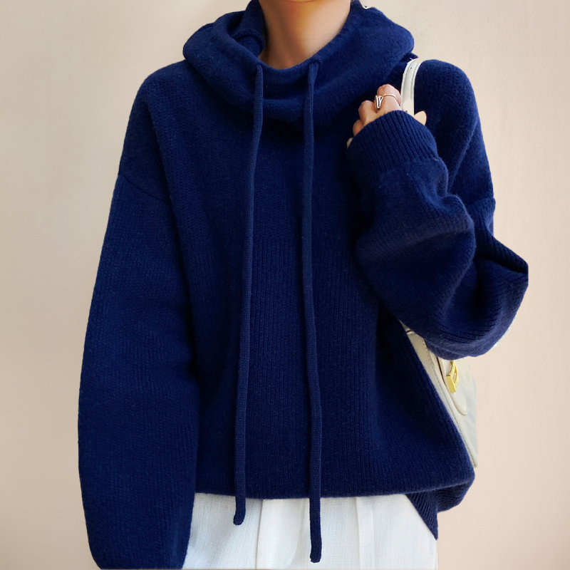 Michaela | Damen Winter Pullover mit Schalkragen